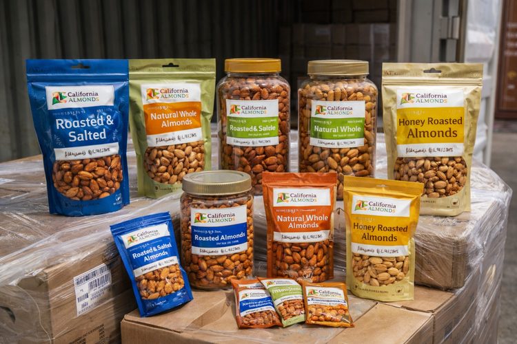 Illustrated placeholder for article titled Export Retail Almond Lines: Pack Selection and Market Fit