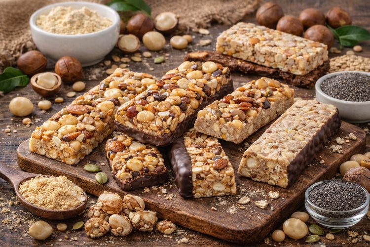 Illustrated placeholder for article titled Macadamias in Bars and Better-For-You Snacking