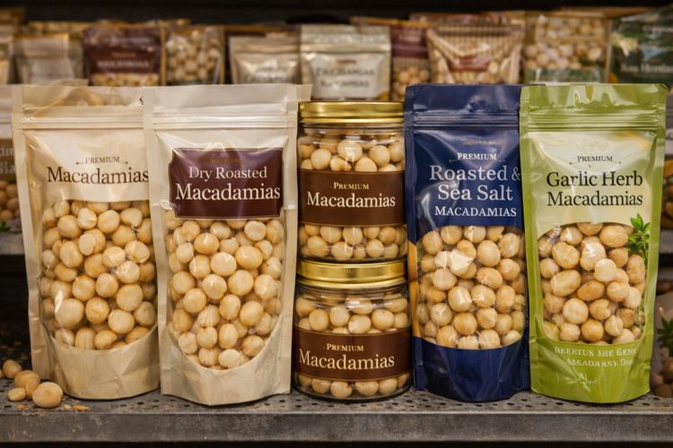 Illustrated placeholder for article titled Retail Macadamia Packs: Premium Shelf Strategy