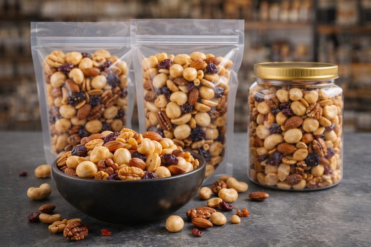 Illustrated placeholder for article titled Macadamia Snack Mix Programs: Positioning a Premium Nut