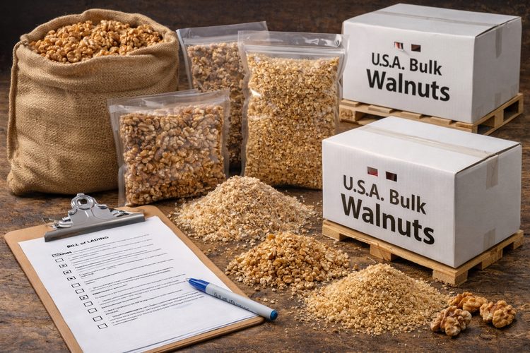 Illustrated placeholder for article titled Industrial Walnut Buyer Checklist for U.S. and Export Programs