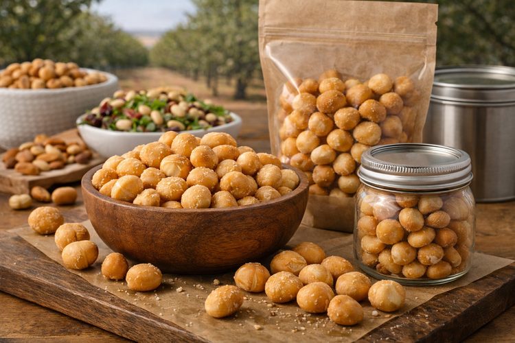 Illustrated placeholder for Dry Roasted Macadamias